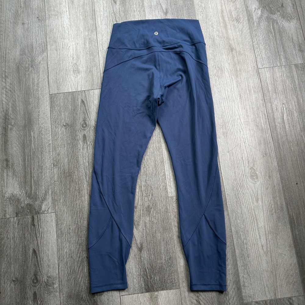 Lululemon High Rise Leggings Size 8 Navy Blue Align Style Soft 25 length